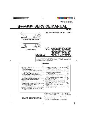 Сервисная инструкция Sharp VC-A598U, VC-H995U, VC-H996U, VC-H997U, VC-H998U ― Manual-Shop.ru