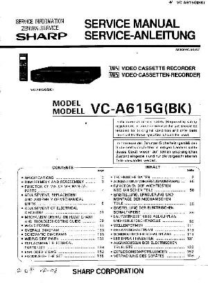 Сервисная инструкция Sharp VC-A615G ― Manual-Shop.ru
