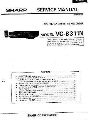 Сервисная инструкция Sharp VC-B311N ― Manual-Shop.ru