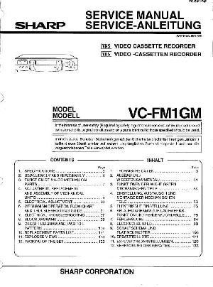 Сервисная инструкция Sharp VC-FM1GM ― Manual-Shop.ru
