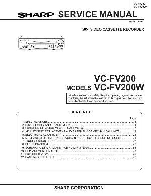 Сервисная инструкция Sharp VC-FV200 W ― Manual-Shop.ru