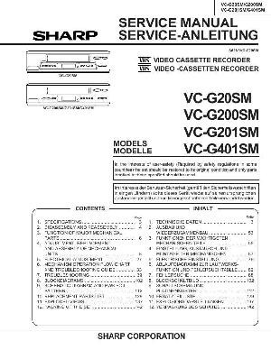 Сервисная инструкция Sharp VC-G20SM, VC-G200SM, VC-G201SM, VC-G401SM ― Manual-Shop.ru