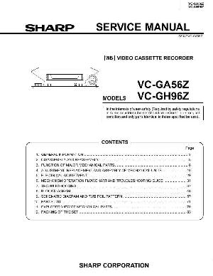 Сервисная инструкция Sharp VC-GA56Z, VC-GH96Z ― Manual-Shop.ru