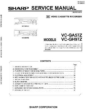 Сервисная инструкция Sharp VC-GA57Z, VC-GH97Z ― Manual-Shop.ru