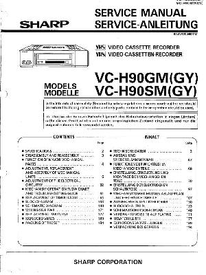 Сервисная инструкция Sharp VC-H60GM SM ― Manual-Shop.ru