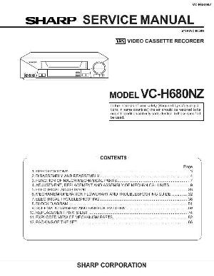 Сервисная инструкция Sharp VC-H680NZ ― Manual-Shop.ru