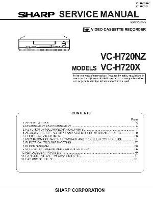 Сервисная инструкция Sharp VC-H720X ― Manual-Shop.ru