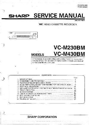 Сервисная инструкция Sharp VC-M230BM, VC-M430BM ― Manual-Shop.ru