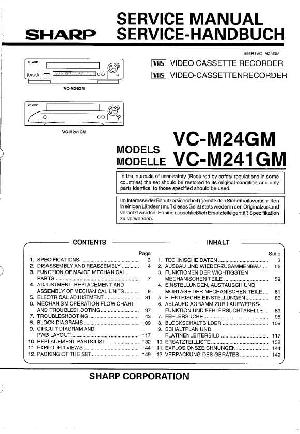 Сервисная инструкция Sharp VC-M24, VC-M241-GM ― Manual-Shop.ru