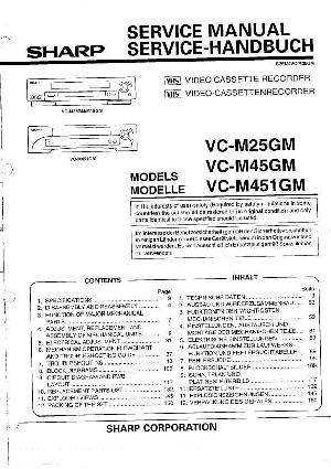 Сервисная инструкция Sharp VC-M25, VC-M45, VC-M451-GM ― Manual-Shop.ru