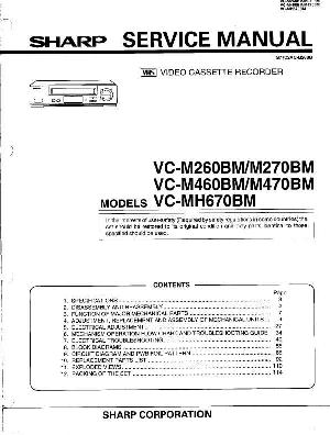 Сервисная инструкция Sharp VC-M260, VC-M270, VC-M460, VC-M470, VC-M670-BM ― Manual-Shop.ru