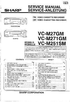 Сервисная инструкция Sharp VC-M27, VC-M271-GM, VC-M251SM ― Manual-Shop.ru