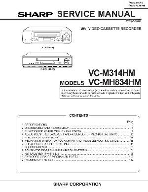 Сервисная инструкция Sharp VC-M314HM, VC-MH834HM ― Manual-Shop.ru