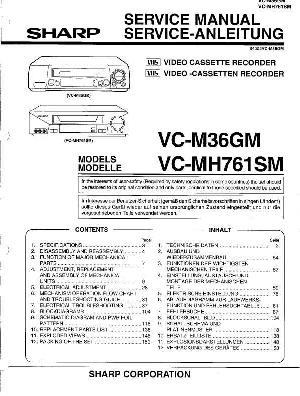Сервисная инструкция Sharp VC-M36GM, VC-MH761SM ― Manual-Shop.ru