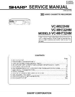 Сервисная инструкция Sharp VC-M522HM, VC-MH722HM, VC-MH732HM ― Manual-Shop.ru