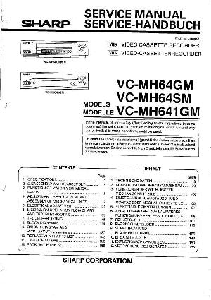 Сервисная инструкция Sharp VC-MH64GM, VC-MH641GM ― Manual-Shop.ru