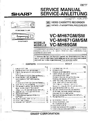 Сервисная инструкция Sharp VC-MH67, VC-MH671, VC-MH69GM ― Manual-Shop.ru