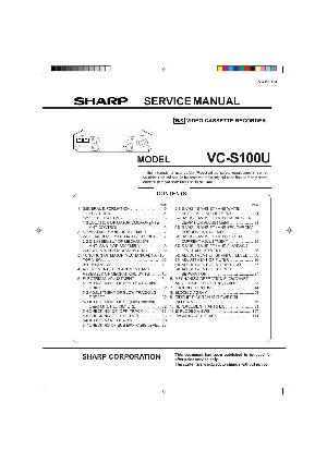 Сервисная инструкция Sharp VC-S100U ― Manual-Shop.ru