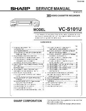 Сервисная инструкция Sharp VC-S101U ― Manual-Shop.ru