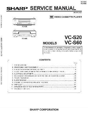 Service manual Sharp VC-S20 S60 ― Manual-Shop.ru