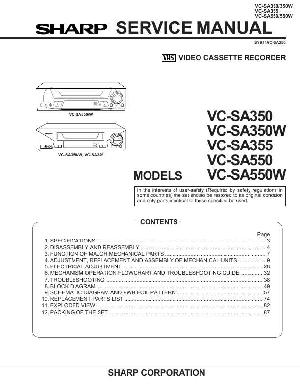 Service manual Sharp VC-SA350-W, VC-SA355, VC-SA550-W ― Manual-Shop.ru