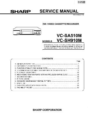 Сервисная инструкция Sharp VC-SA510M, VC-SH910M ― Manual-Shop.ru