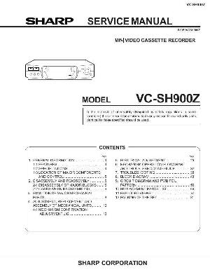 Сервисная инструкция Sharp VC-SH900Z ― Manual-Shop.ru