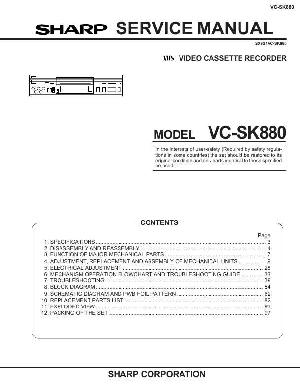 Service manual Sharp VC-SK880 ― Manual-Shop.ru