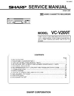 Сервисная инструкция Sharp VC-V200T ― Manual-Shop.ru