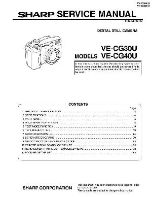 Сервисная инструкция Sharp VE-CG30U, VE-CG40U ― Manual-Shop.ru