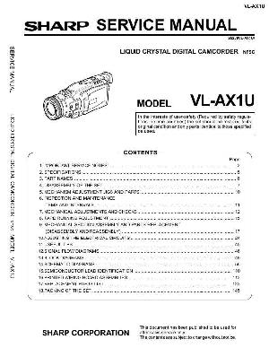 Service manual Sharp VL-AX1U ― Manual-Shop.ru