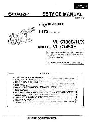 Сервисная инструкция Sharp VL-C790, VL-C7450E ― Manual-Shop.ru