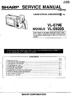 Сервисная инструкция Sharp VL-E29E, VL-E620S ― Manual-Shop.ru