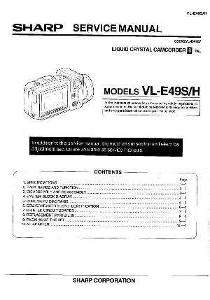 Service manual Sharp VL-E49 ― Manual-Shop.ru