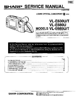Service manual Sharp VL-E630, VL-E680, VL-E685 ― Manual-Shop.ru