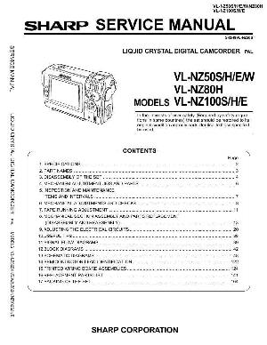 Сервисная инструкция Sharp VL-NZ50, VL-NZ80, VL-NZ100 ― Manual-Shop.ru