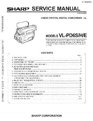Сервисная инструкция Sharp VL-PD6H ― Manual-Shop.ru