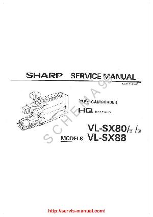 Сервисная инструкция Sharp VL-SX80, VL-SX88 ― Manual-Shop.ru