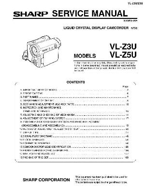 Сервисная инструкция Sharp VL-Z3U, VL-Z5U ― Manual-Shop.ru