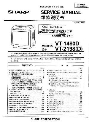 Service manual Sharp VT-1480, VT-2180 VT-1 ― Manual-Shop.ru