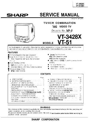 Сервисная инструкция Sharp VT-3428X, VT-51 ― Manual-Shop.ru