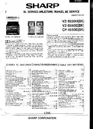 Сервисная инструкция Sharp VZ-1550E ― Manual-Shop.ru