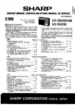 Service manual Sharp VZ-3500H, VZ-3500HB, VZ-3500E ― Manual-Shop.ru