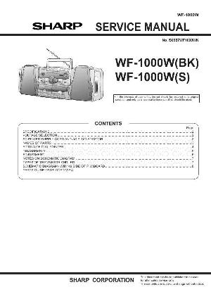 Сервисная инструкция Sharp WF-1000W ― Manual-Shop.ru