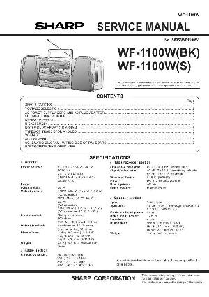 Сервисная инструкция Sharp WF-1100W ― Manual-Shop.ru