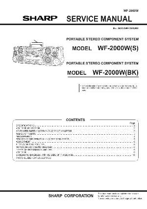 Сервисная инструкция Sharp WF-2000W ― Manual-Shop.ru