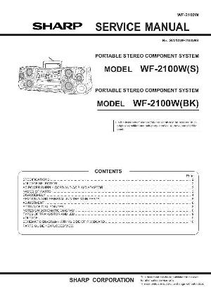 Сервисная инструкция Sharp WF-2100W ― Manual-Shop.ru