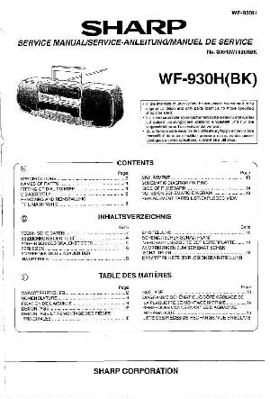 Сервисная инструкция Sharp WF-930H ― Manual-Shop.ru