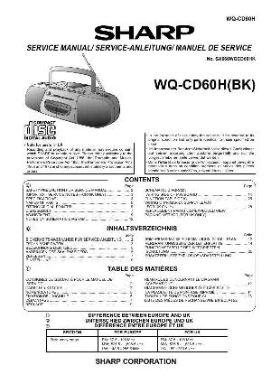 Сервисная инструкция Sharp WQ-CD60H ― Manual-Shop.ru