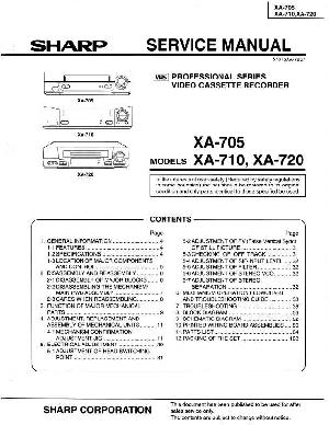 Сервисная инструкция Sharp XA-705, XA-710, XA-720 ― Manual-Shop.ru